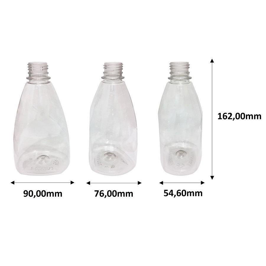 44 FRASCO PLÁSTICO CRISTAL 500ML FLIPTOP FURO ABERTO PIR - Imagem 9