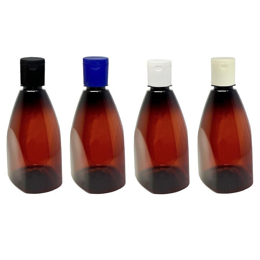 44 FRASCO PLÁSTICO AMBAR 500ML FLIPTOP FURO ABERTO PIR - Imagem 3