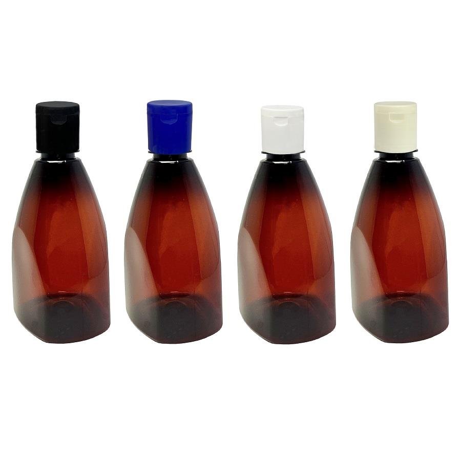 588 FRASCO PLÁSTICO AMBAR 500ML FLIPTOP FURO ABERTO PIR - Imagem 3