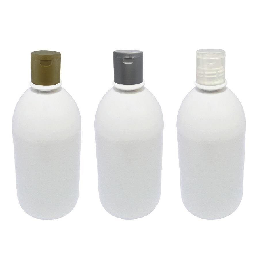108 FRASCO PLÁSTICO BRANCO 500ML FLIPTOP FURO ABERTO SAB - Imagem 4