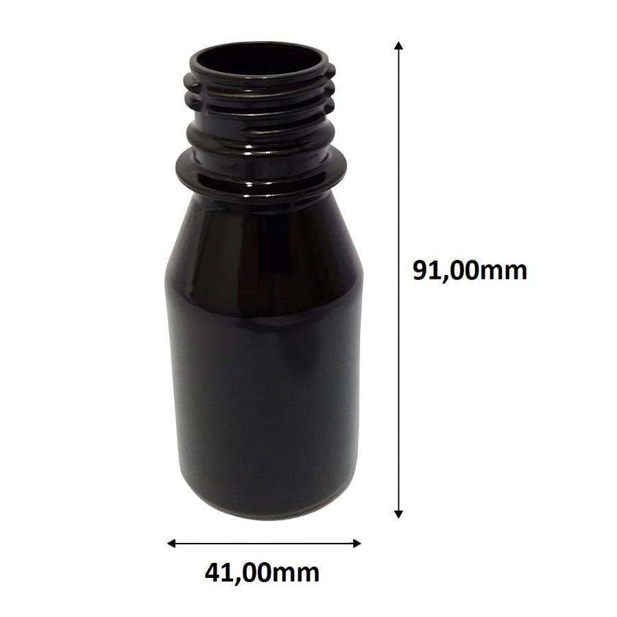 550 FRASCO PLÁSTICO AMBAR 60ML FLIPTOP FURO ABERTO FAR - Imagem 9