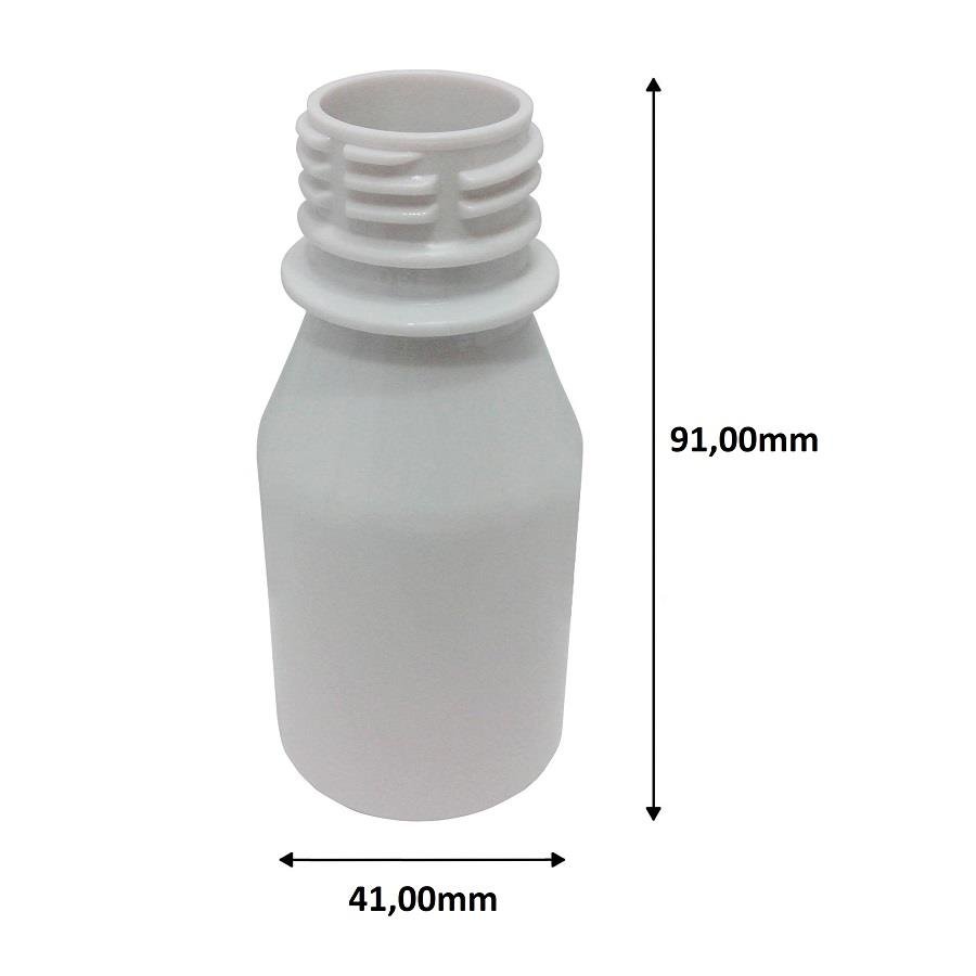 240 FRASCO PLÁSTICO BRANCO 60ML FLIPTOP FURO ABERTO FAR - Imagem 9