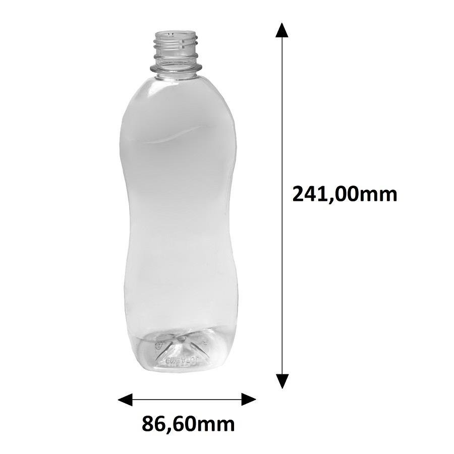 595 FRASCO PLÁSTICO CRISTAL 750ML FLIPTOP FURO ABERTO CAT - Imagem 9