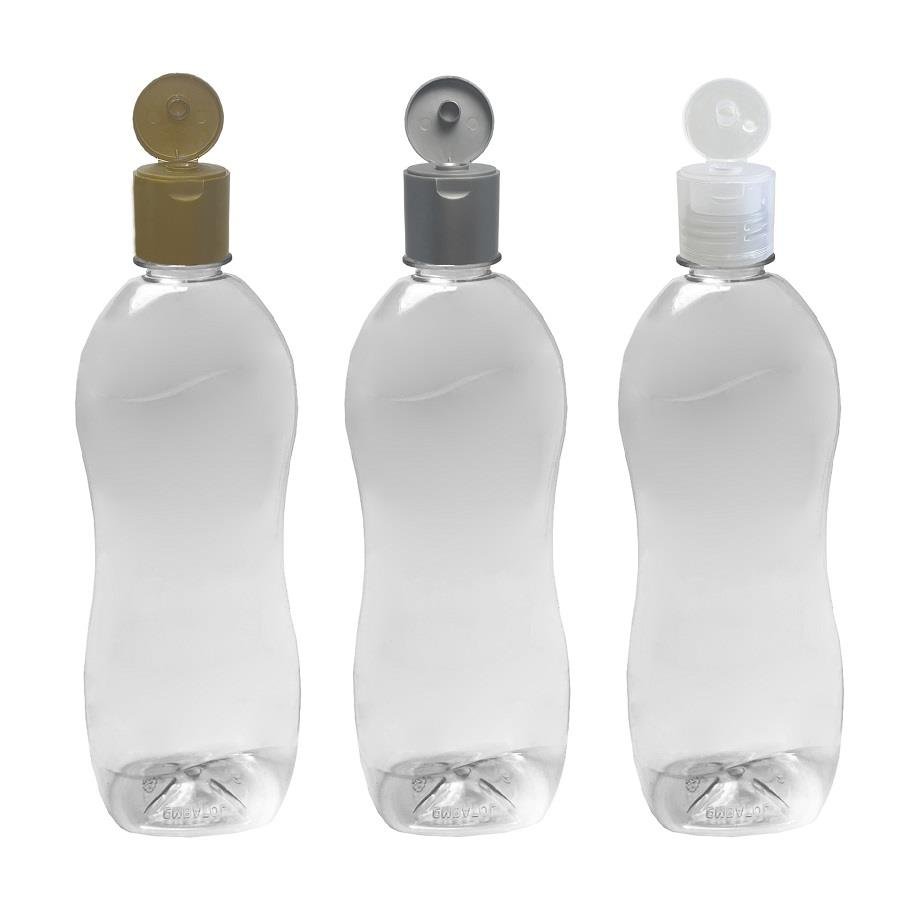 10 FRASCO PLÁSTICO CRISTAL 750ML FLIPTOP FURO ABERTO CAT - Imagem 2