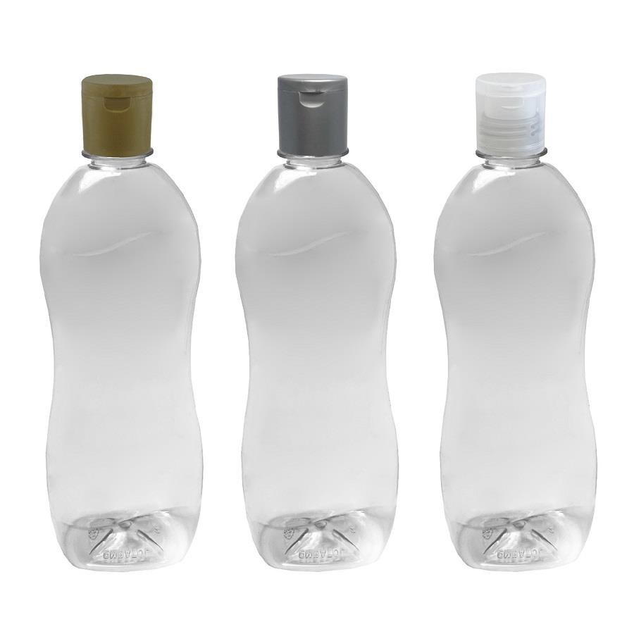 10 FRASCO PLÁSTICO CRISTAL 750ML FLIPTOP FURO ABERTO CAT - Imagem 4