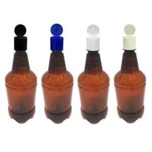 110 FRASCO PLÁSTICO AMBAR 750ML FLIPTOP FURO ABERTO GR2