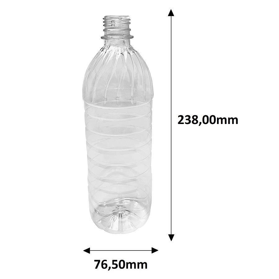 27 FRASCO PLÁSTICO CRISTAL 800ML FLIPTOP FURO ABERTO QUE - Imagem 9