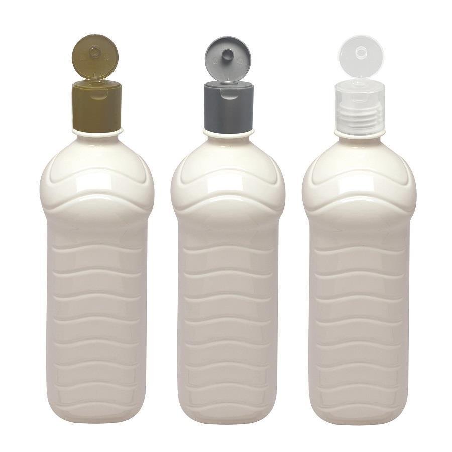 58 FRASCO PLÁSTICO BRANCO 1L FLIPTOP FURO ABERTO AMA - Imagem 2