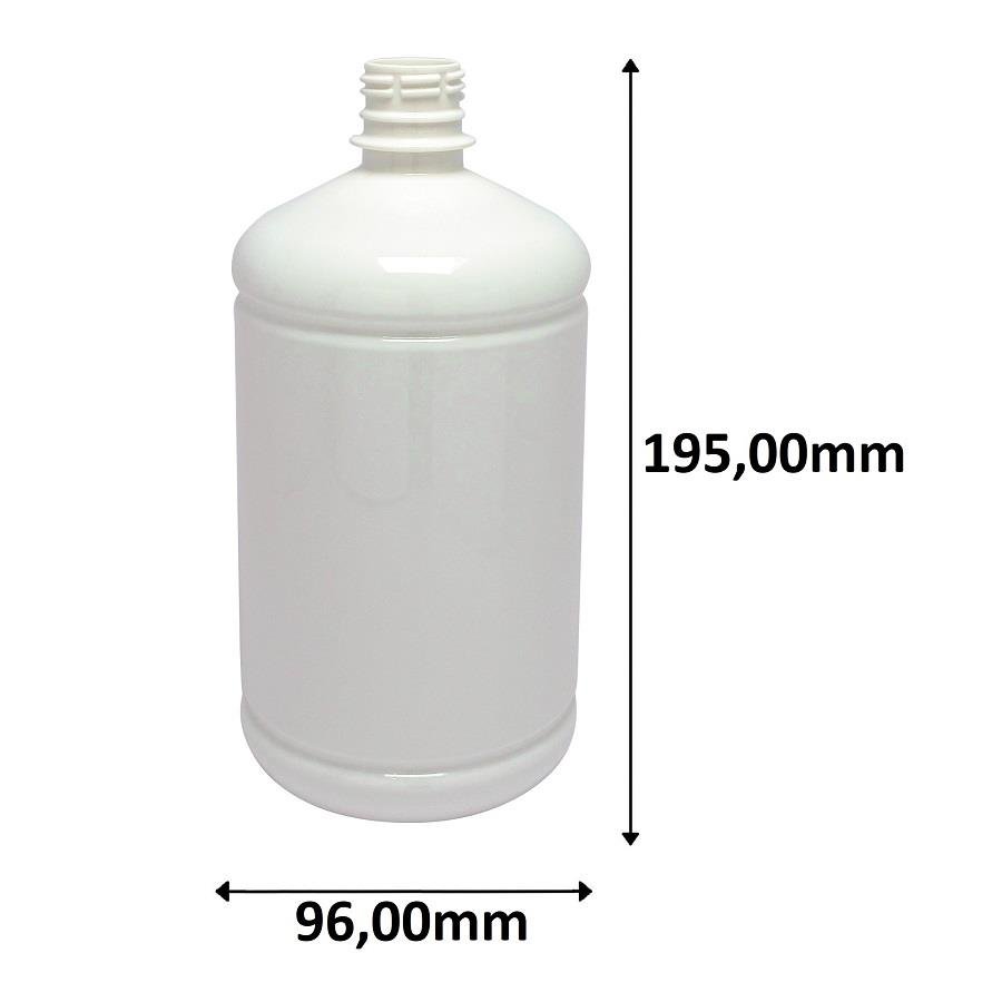 6 FRASCO PLÁSTICO BRANCO 1L FLIPTOP FURO ABERTO SAB - Imagem 9