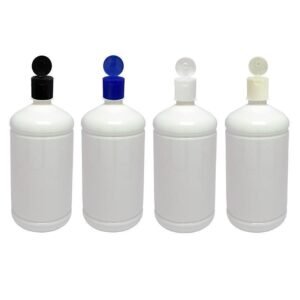 138 FRASCO PLÁSTICO BRANCO 1L FLIPTOP FURO ABERTO SAB
