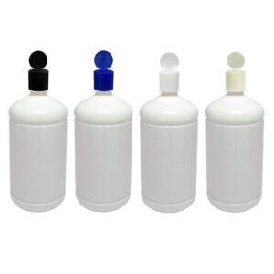 360 FRASCO PLÁSTICO BRANCO 1L FLIPTOP FURO ABERTO SAB
