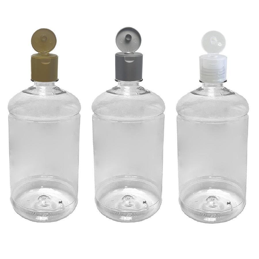 22 FRASCO PLÁSTICO CRISTAL 1L FLIPTOP FURO ABERTO SAB - Imagem 2