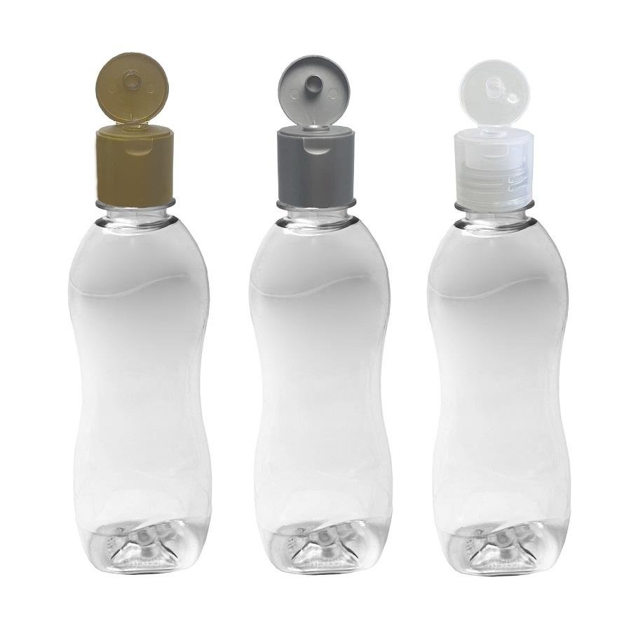 17 FRASCO PLÁSTICO CRISTAL 360ML FLIPTOP FURO ABERTO CAT - Imagem 2