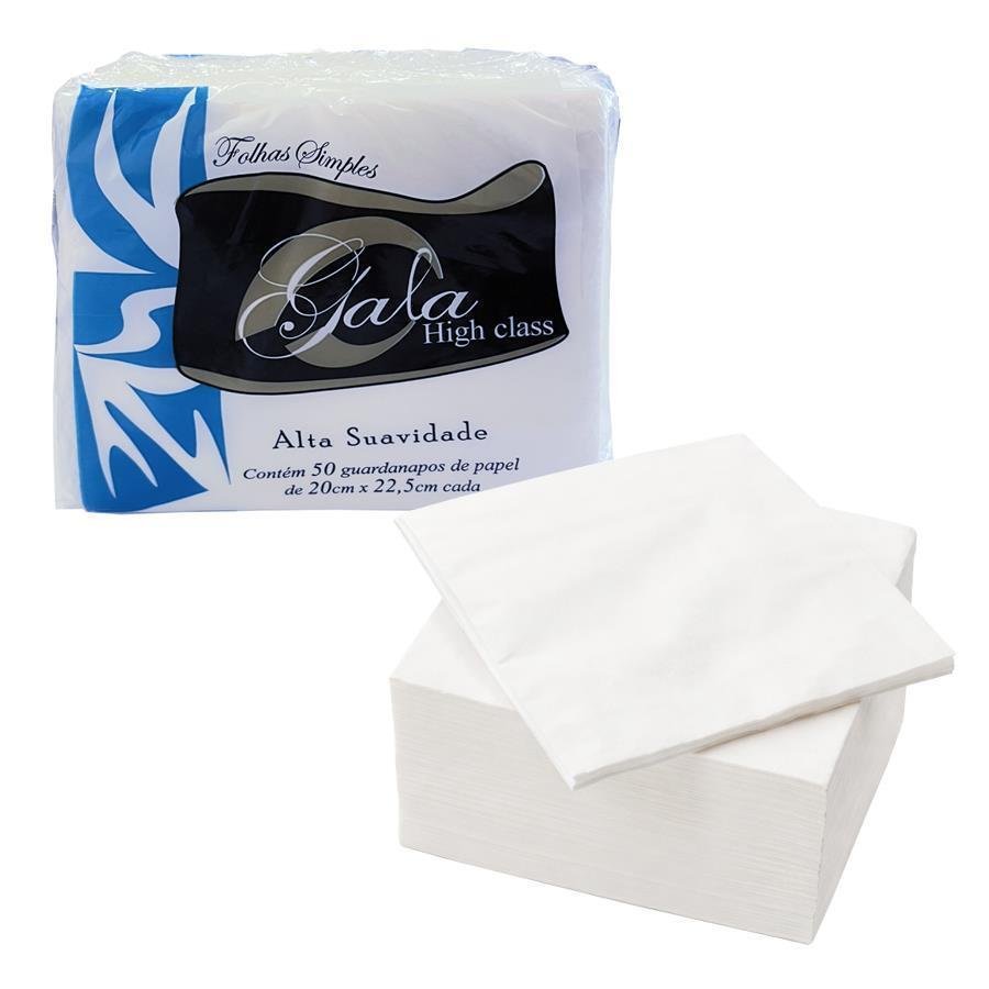 3000 GUARDANAPO PAPEL 20X22,5CM BRANCO 100% CEL GALA F20