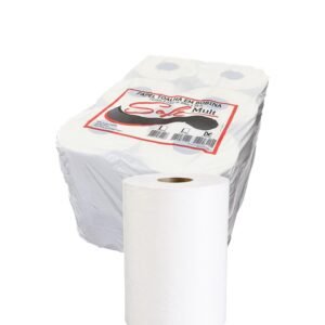 6 ROLO PAPEL TOALHA BOBINA 20CM 20G 100% CEL 200M MULT SOFT