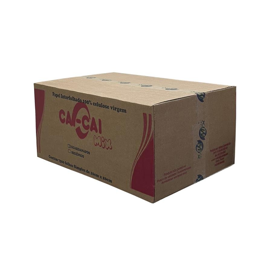 7500 GUARDANAPO INTERFOLHA 10X20CM BRANCO 100% CEL CAI-CAI - Imagem 2