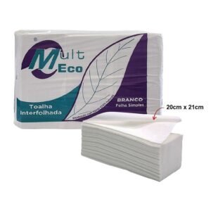 7000 PAPEL TOALHA INTERFOLHA 2D 20X21CM BRANCO - MULT ECO