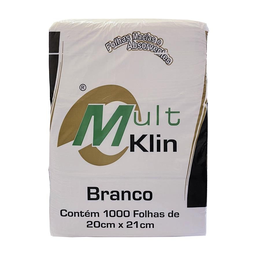 5000 PAPEL TOALHA INTERFOLHA 2D 20X21CM BRANCO - MULT KLIN - Imagem 2