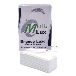 5000 PAPEL TOALHA INTERFOLHA 2D 20X21CM BRANCO - MULT LUX