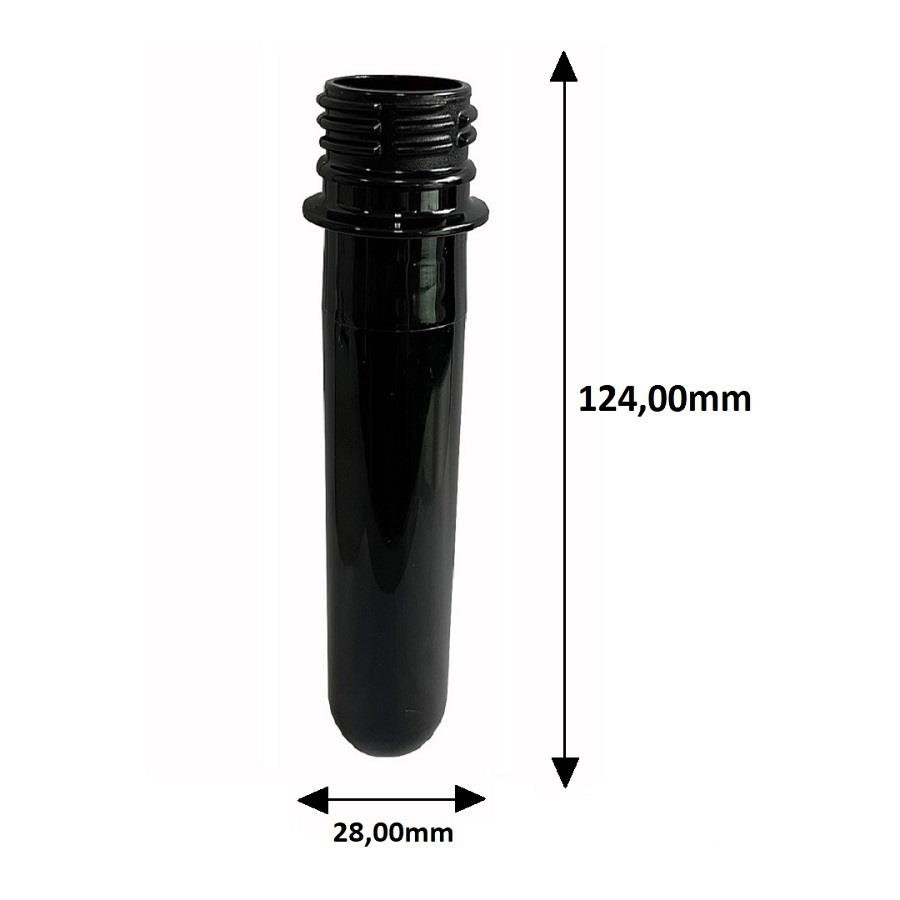 23 PREFORMA AMBAR 37ML PET 33G TUBETE 12CM FLIPTOP BATOQUE - Imagem 8