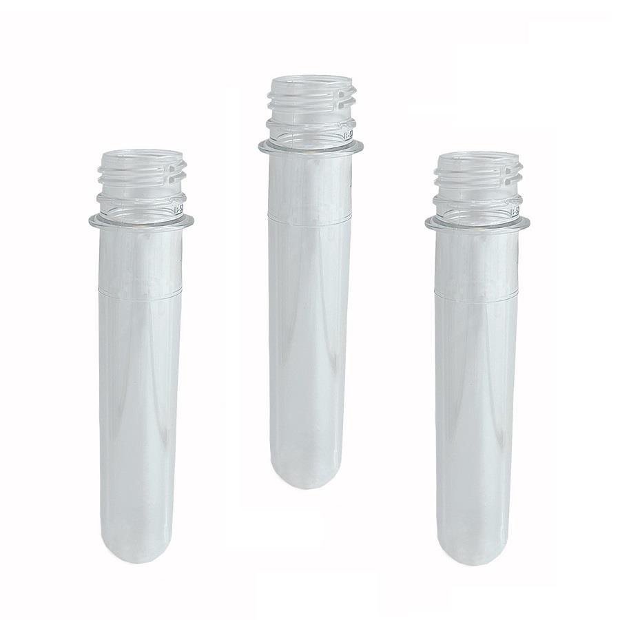 300 PREFORMA CRISTAL 38ML PET 38G TUBETE 13CM SEM TAMPAS