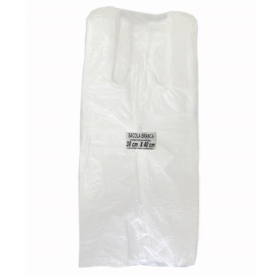 3000 SACOLAS SANFONADA 300X400MM 15 MICRAS BRANCA - Imagem 2
