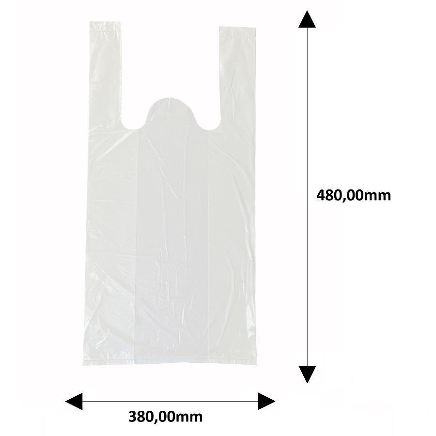 2000 SACOLAS SANFONADA 380X480MM 18 MICRAS BRANCA - Imagem 3