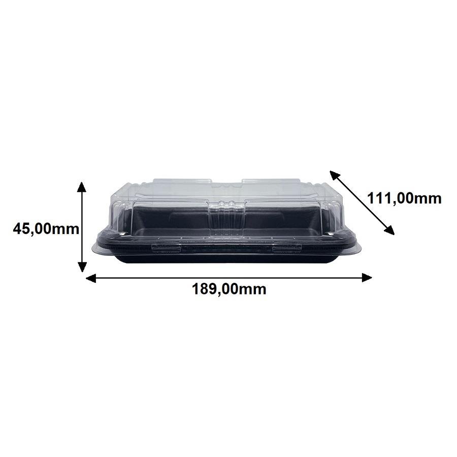 100 BANDEJA ISOPOR 111X189X45MM TAMPA PET FF06PCTB FIBRAFORM - Imagem 4
