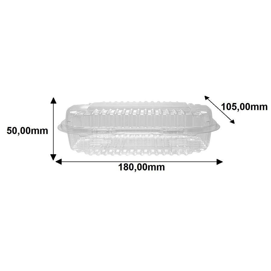 100 EMBALAGEM PLÁSTICO CRISTAL 180X105X50MM F08 FIBRAFORM - Imagem 5