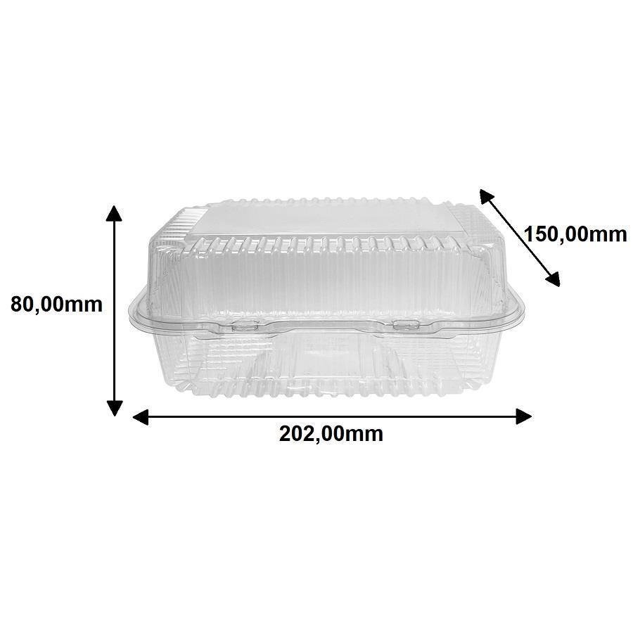 400 EMBALAGEM PLÁSTICO CRISTAL 202X150X80MM F17 FIBRAFORM - Imagem 5