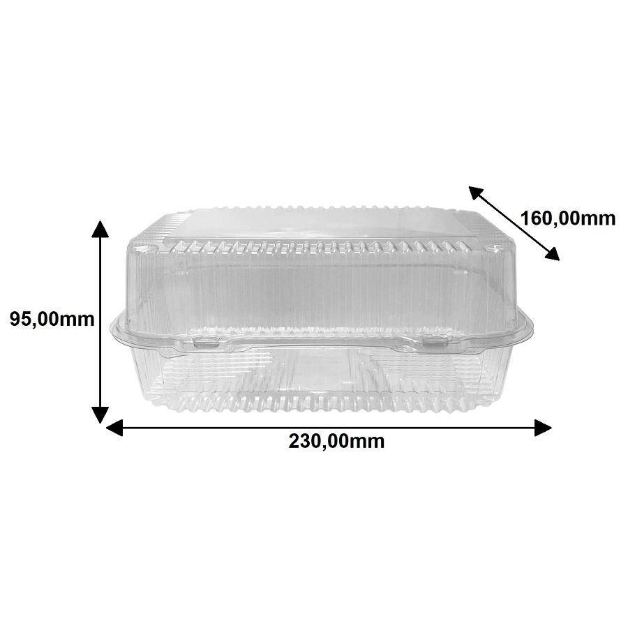 200 EMBALAGEM PLÁSTICO CRISTAL 230X160X95MM F20 FIBRAFORM - Imagem 5