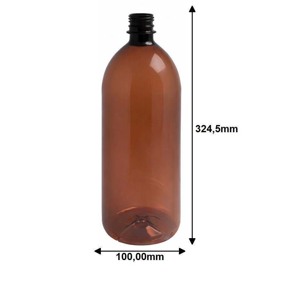 28 FRASCO PLÁSTICO AMBAR PET 2L SEM TAMPAS BAN - Imagem 2