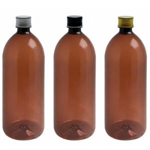 60 FRASCO PLÁSTICO AMBAR PET 2L TAMPA ALUMINIO S/ F BAN