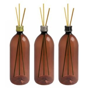 60 FRASCO PLÁSTICO AMBAR PET 2L TAMPA DIFUSOR VARETA BAN