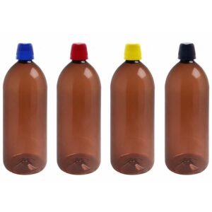 2 FRASCO PLÁSTICO AMBAR 2L TAMPA DOSADORA 20ML BAN