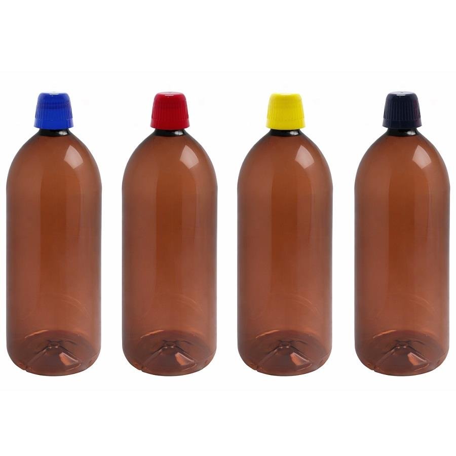 2 FRASCO PLÁSTICO AMBAR 2L TAMPA DOSADORA 20ML BAN