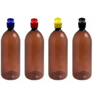 168 FRASCO PLÁSTICO AMBAR 2L TAMPA FLIPTOP BATOQUE BAN