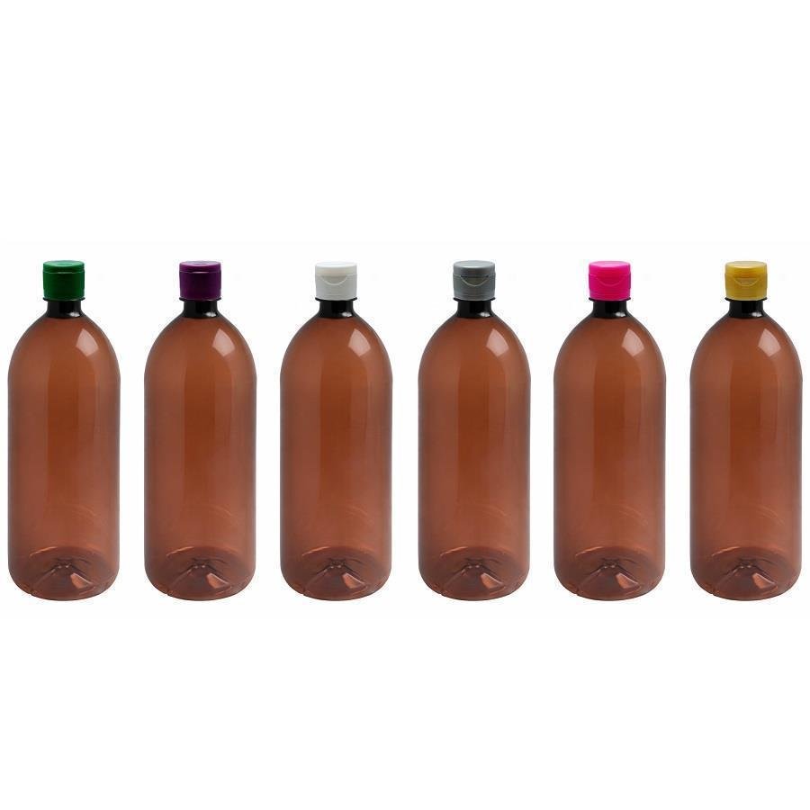 168 FRASCO PLÁSTICO AMBAR 2L TAMPA FLIPTOP BATOQUE BAN - Imagem 4