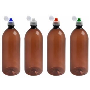 28 FRASCO PLÁSTICO PET AMBAR 2L TAMPA FLIPTOP SPORT BAN