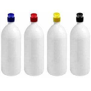 60 FRASCO PLÁSTICO BRANCO 2L TAMPA FLIPTOP BATOQUE  BAN