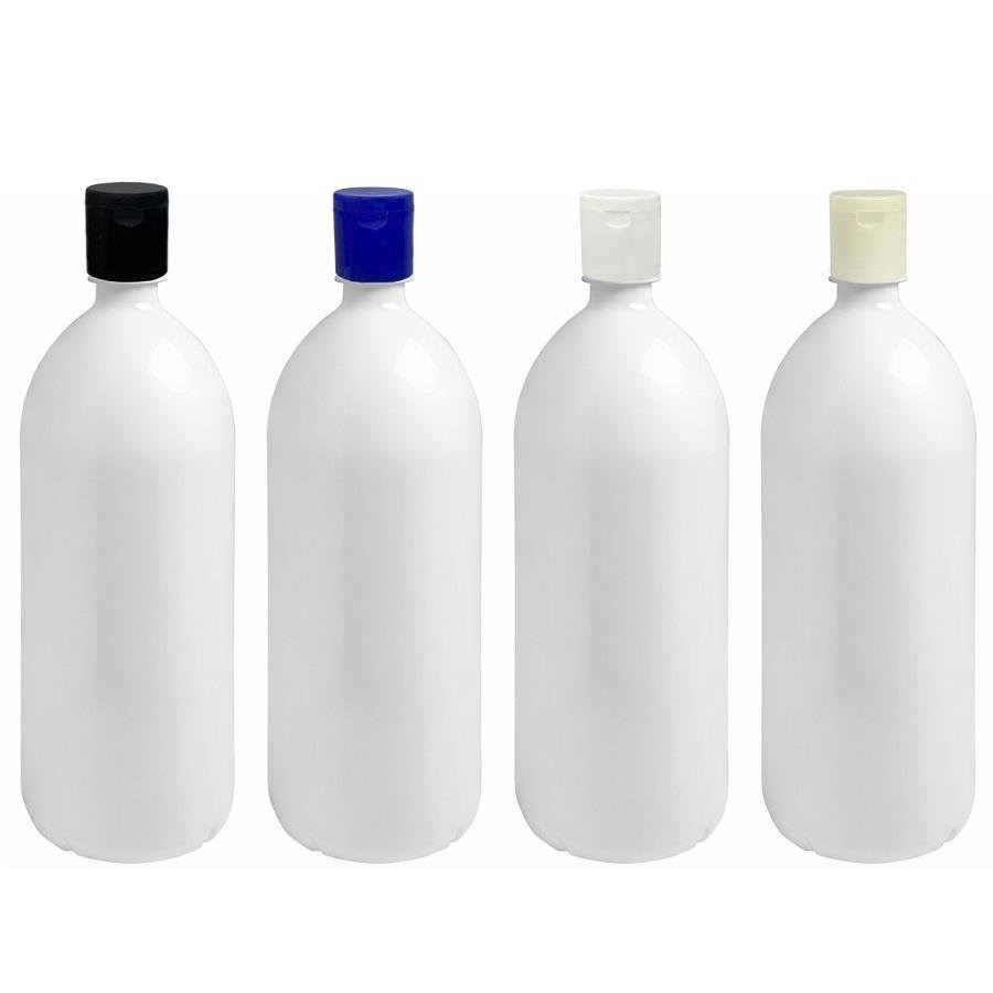28 FRASCO PLÁSTICO BRANCO 2L TAMPA FLIPTOP COM FURO BAN - Imagem 2