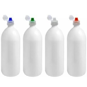 28 FRASCO PLÁSTICO BRANCO PET 2L TAMPA FLIPTOP SPORT BAN