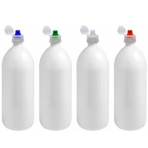 12 FRASCO PLÁSTICO BRANCO PET 2L TAMPA FLIPTOP SPORT BAN