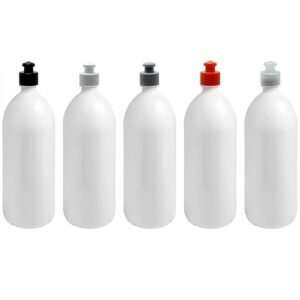 28 FRASCO PLÁSTICO BRANCO PET 2L TAMPA PUSHPULL BAN
