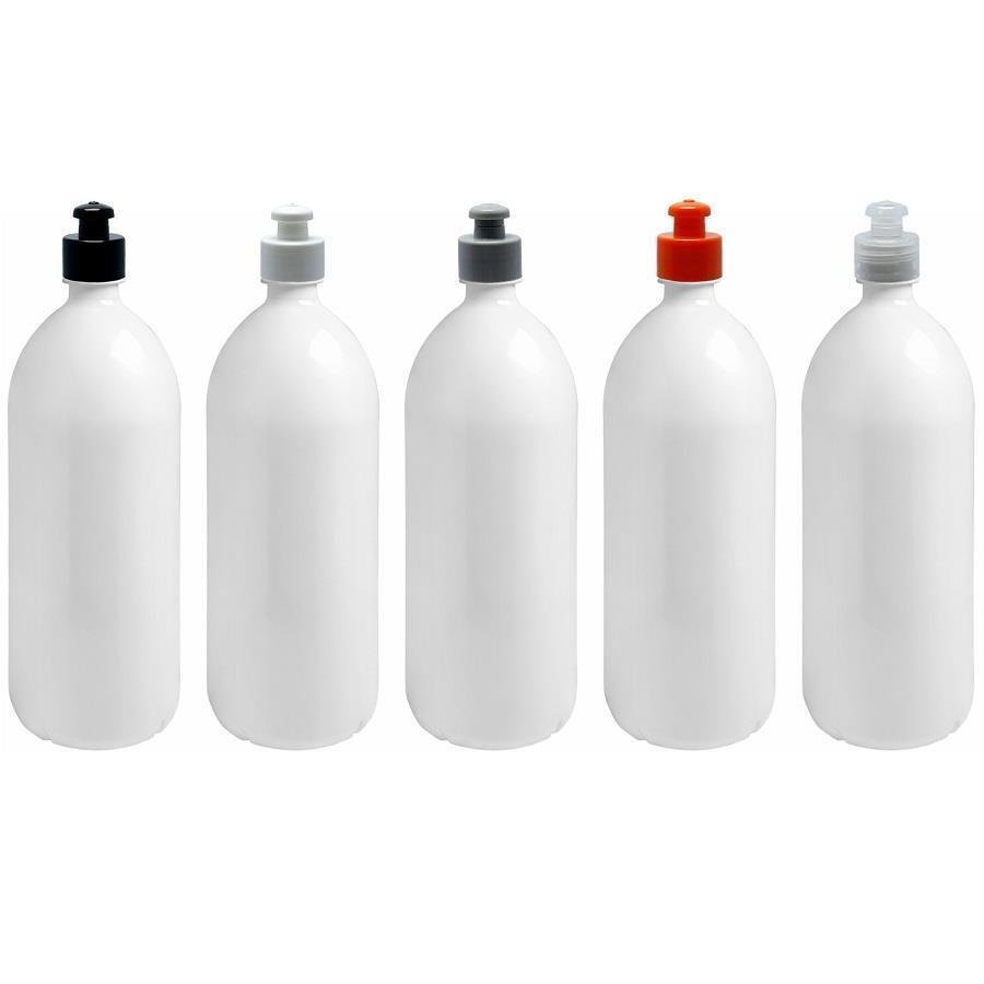 168 FRASCO PLÁSTICO BRANCO PET 2L TAMPA PUSHPULL BAN