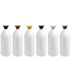 60 FRASCO PLÁSTICO BRANCO PET 2L TAMPA ROSCA 2 BICOS BAN