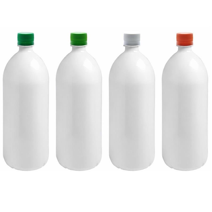 12 FRASCO PLÁSTICO BRANCO PET 2L COM TAMPA ROSCA LACRE BAN - Imagem 2