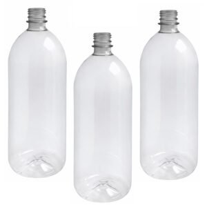 28 FRASCO PLÁSTICO CRISTAL PET 2L SEM TAMPAS BAN