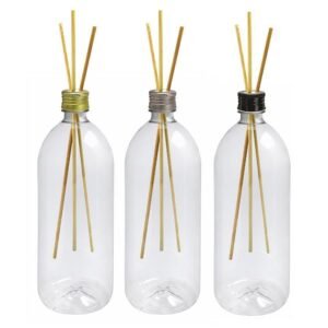 60 FRASCO PLÁSTICO CRISTAL PET 2L TAMPA DIFUSOR VARETA BAN