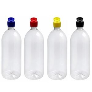 60 FRASCO PLÁSTICO CRISTAL 2L TAMPA FLIPTOP BATOQUE  BAN